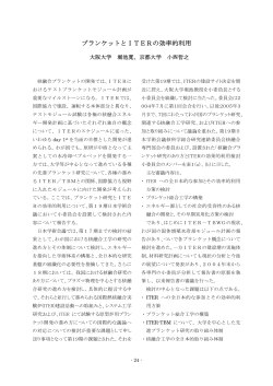 ブランケットとITERの工学的利用