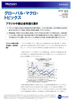 3月4日号 経済 ブラジル・3月中銀会合 （PDF/315KB）