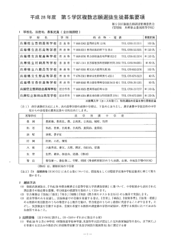 入学者募集要項(複数 - 兵庫県立教育研修所