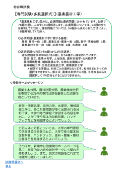 【専門試験（多肢選択式）】（農業農村工学）