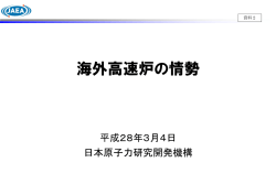 資料2 海外高速炉の情勢