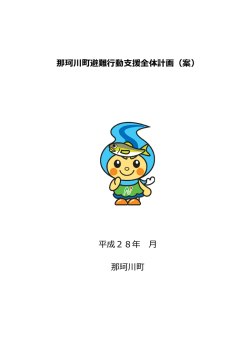 那珂川町避難行動支援全体計画（案） 平成28年 月 那珂川町