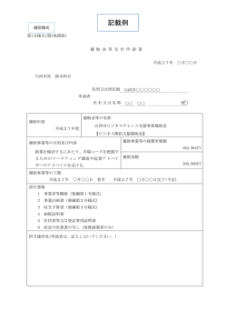 記載例 - 白河市