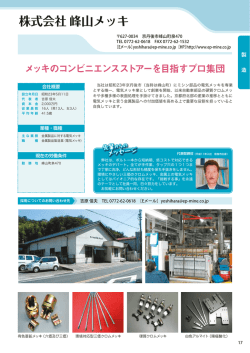 株式会社峰山メッキ