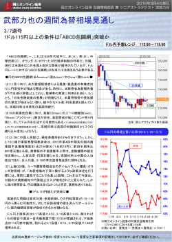 武部力也の週間為替相場見通し