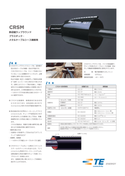 PDF 熱収縮ラップラウンドスリーブ CRSM 熱収縮
