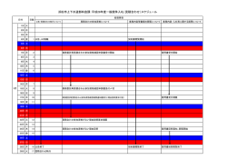 公告から見積合わせまでのスケジュール及び見積合わせ当日の