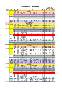 試合結果＆予定表