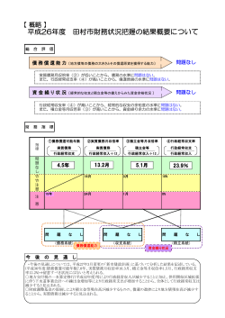 平成26年度田村市財務状況(概要) [PDFファイル／111KB]
