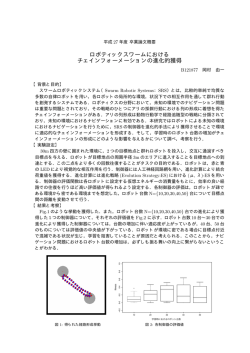 ロボティックスワームにおける チェインフォーメーションの進化的獲得