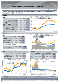 ユーロ・ハイ・イールド債券市場情報 【ご参考資料】