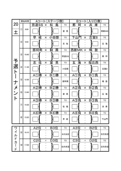 試合表