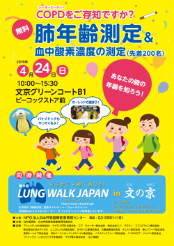 LUNG WALK JAPAN 2016_ポスター