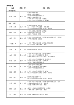 講師名簿