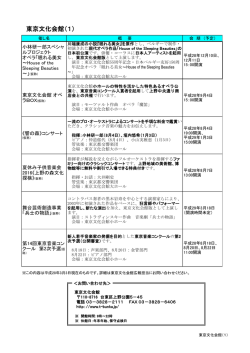 東京文化会館（1）