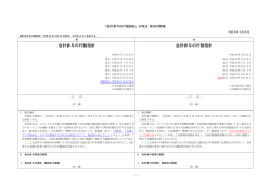 （確認一覧表）の改正の新旧対照表（平成28年2月29日）[PDF/343KB]