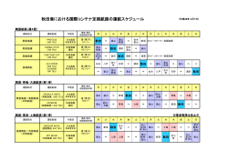 秋田港における国際コンテナ定期航路の運航スケジュール