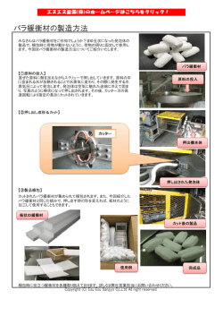 バラ緩衝材の製造方法