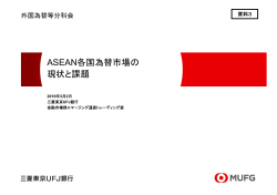 ASEAN各国為替市場の 現状と課題