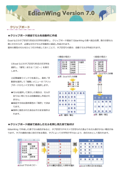 新機能（クリップボード）