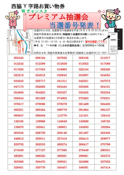 西脇 Y 字路お買い物券