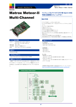 Matrox MeteorII - Multi Channal