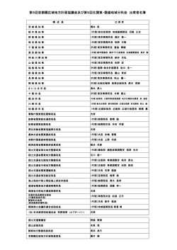 出席者名簿[PDF：77KB] - 国土交通省 関東地方整備局