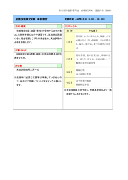 造園技能検定2級 事前講習