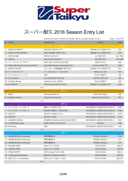 コピーSuperTaikyu2016Season entry list.xlsx