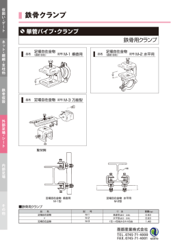 単管、直交・自在クランプ