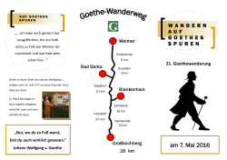 Goethewanderung am 07.05.2016