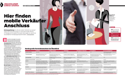 Hier finden mobile Verk&auml;ufer Anschluss