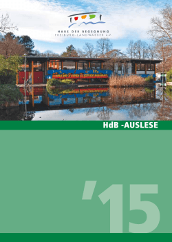 HdB -AUSLESE - Haus der Begegnung Freiburg