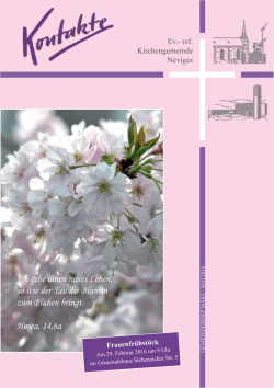 Ich gebe ihnen neues Leben, so wie der Tau die Blumen zum