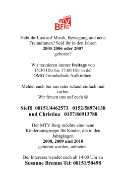 gymnastik und tanz gruppen-werbung