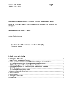Inhaltsverzeichnis