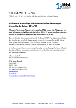 PRESSEMITTEILUNG