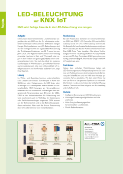 LED-BELEUCHTUNG MIT KNX IoT