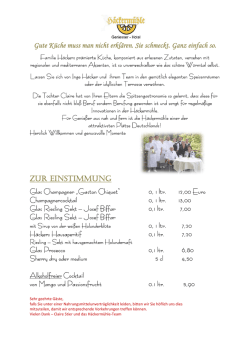 Gute K&uuml;che muss man nicht erkl&auml;ren. Sie schmeckt. Ganz einfach