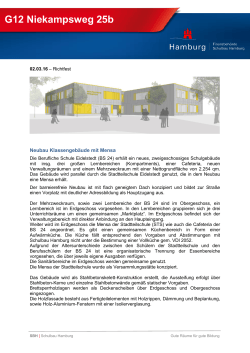 Projektsteckbrief zum Neubau Niekampsweg - HIBB