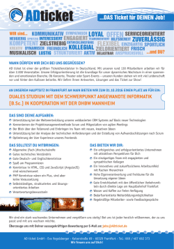 Duales Studium mit Schwerpunkt Angewandte Informatik