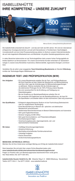ISABELLENH&Uuml;TTE iHrE kompETEnz &ndash; unsErE zukunfT