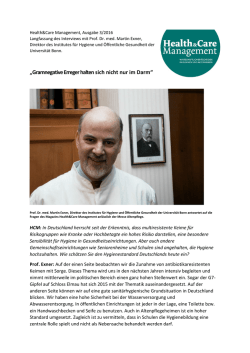Interview mit Prof. Martin Exner_3-2016 Seite 30f.