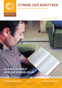 islamische welt: muslime finden jesus - HMK