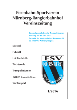 Ausgabe 1 / 2016 - ESV Rangierbahnhof