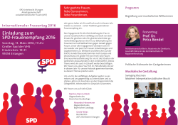 Einladung zum SPD-Frauenempfang 2016