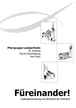 Füreinander! - Mariä Verkündigung Lampertheim