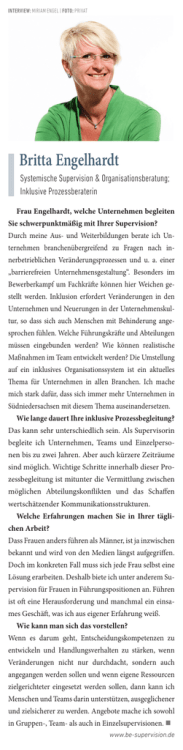 Interview 2 - Britta Engelhardt Supervision + Coaching