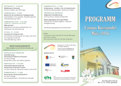 Programm März 2016