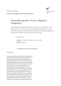 Flucht, Migration, Integration